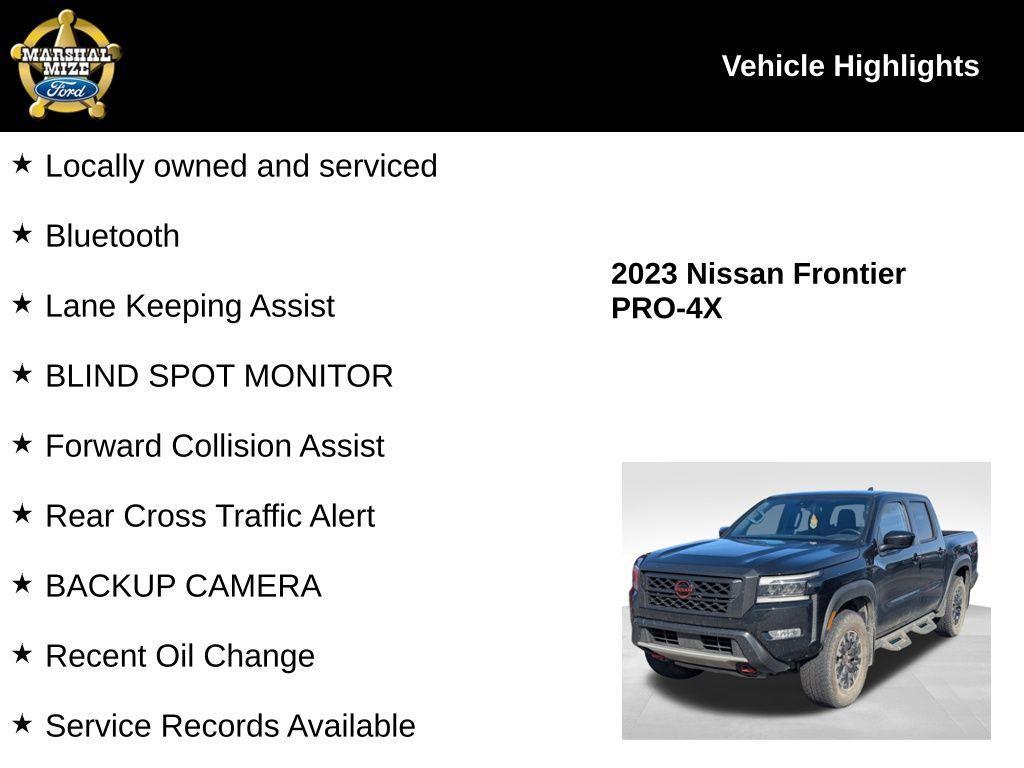 used 2023 Nissan Frontier car, priced at $33,000