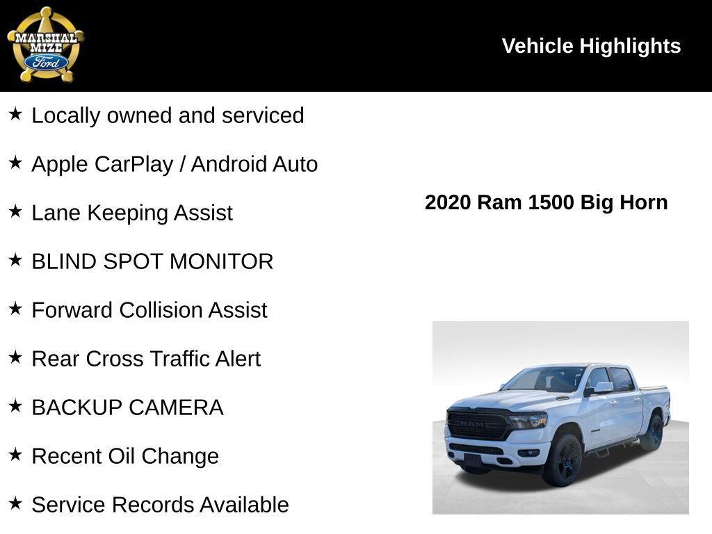 used 2020 Ram 1500 car, priced at $25,000