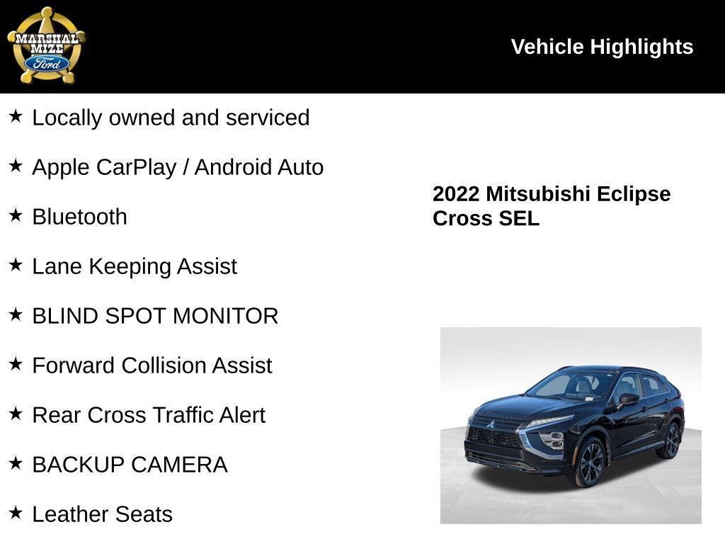 used 2022 Mitsubishi Eclipse Cross car, priced at $15,000