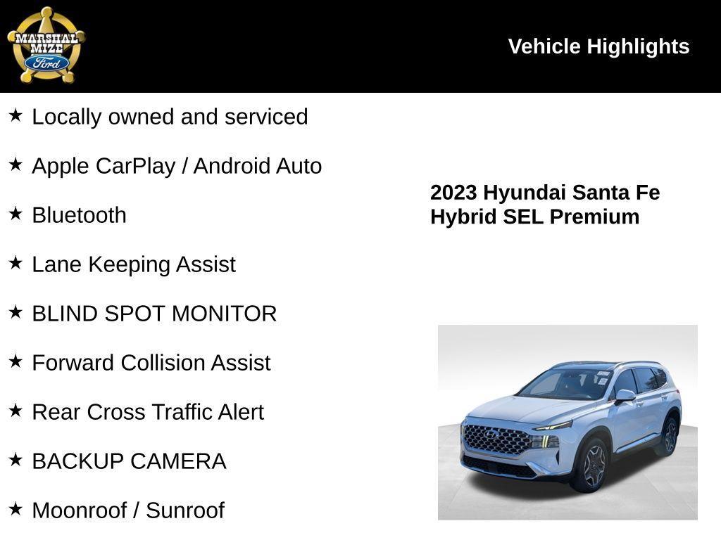 used 2023 Hyundai SANTA FE HEV car, priced at $18,076