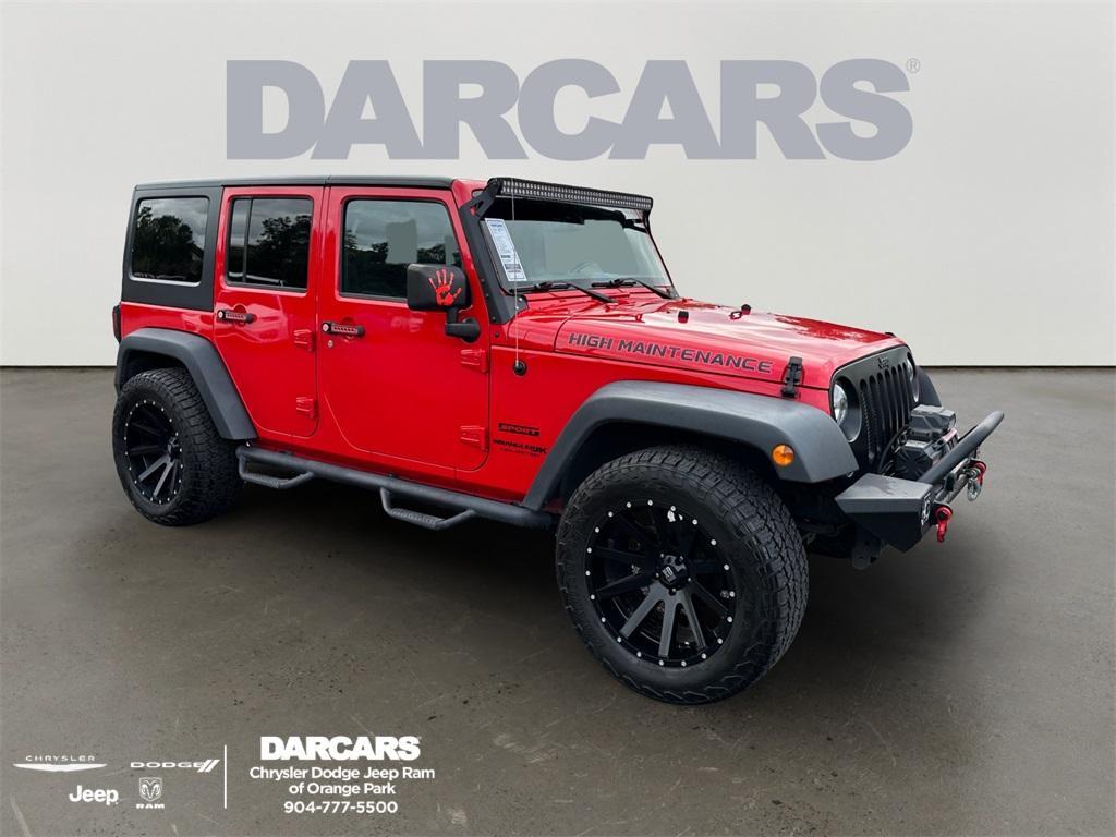 used 2018 Jeep Wrangler JK Unlimited car, priced at $20,890