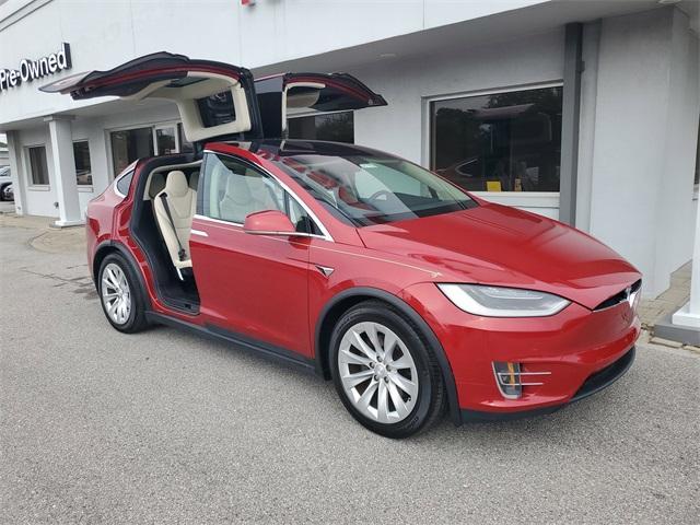 used 2018 Tesla Model X car, priced at $24,700
