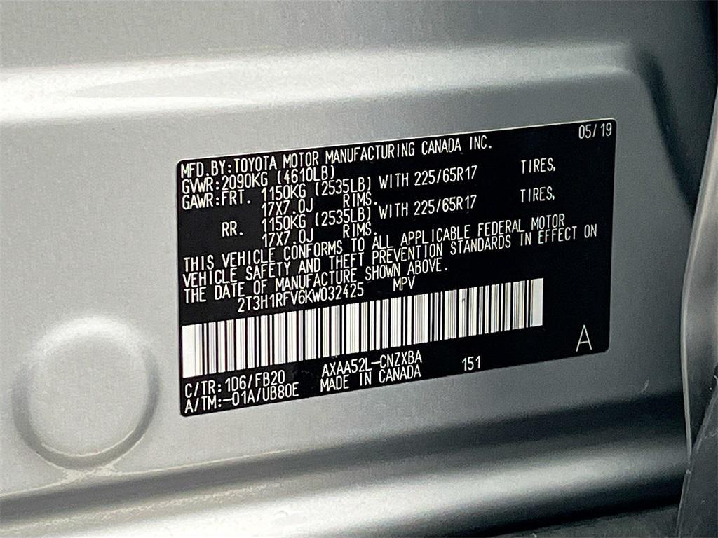 2019 Silver Sky Metallic Toyota RAV4