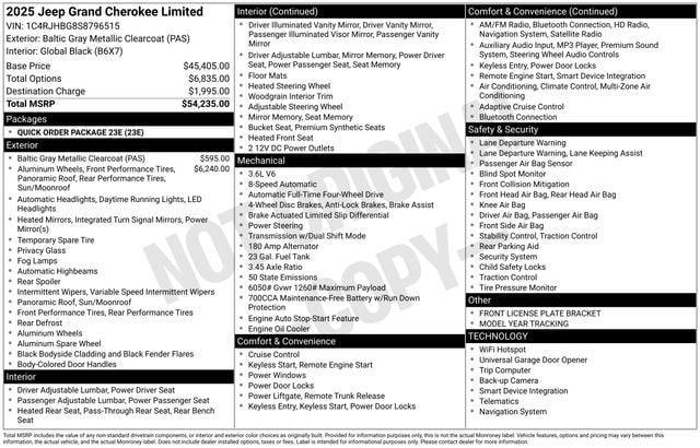 new 2025 Jeep Grand Cherokee car, priced at $44,485