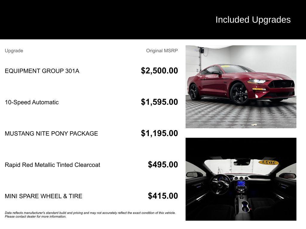 used 2023 Ford Mustang car, priced at $37,540