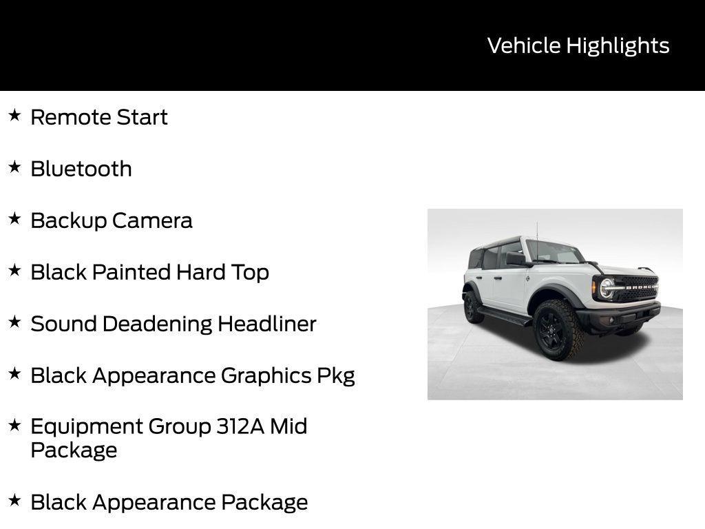 new 2025 Ford Bronco car, priced at $52,276