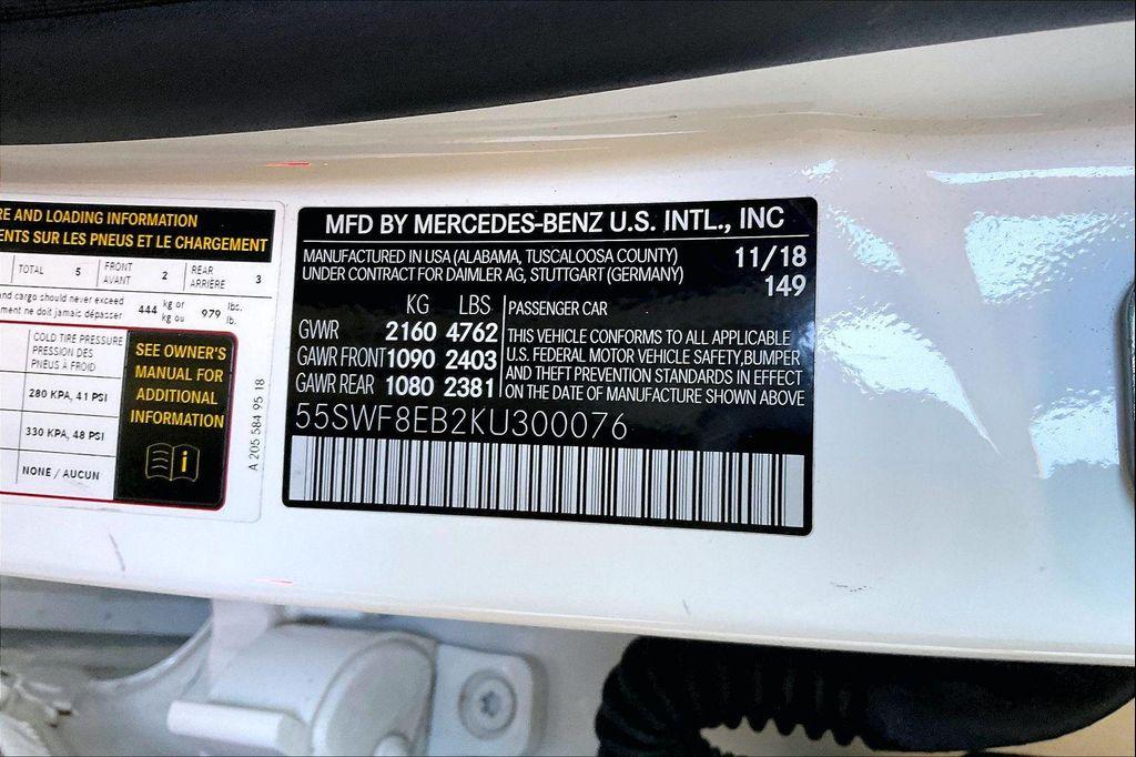 used 2019 Mercedes-Benz C-Class car, priced at $22,855