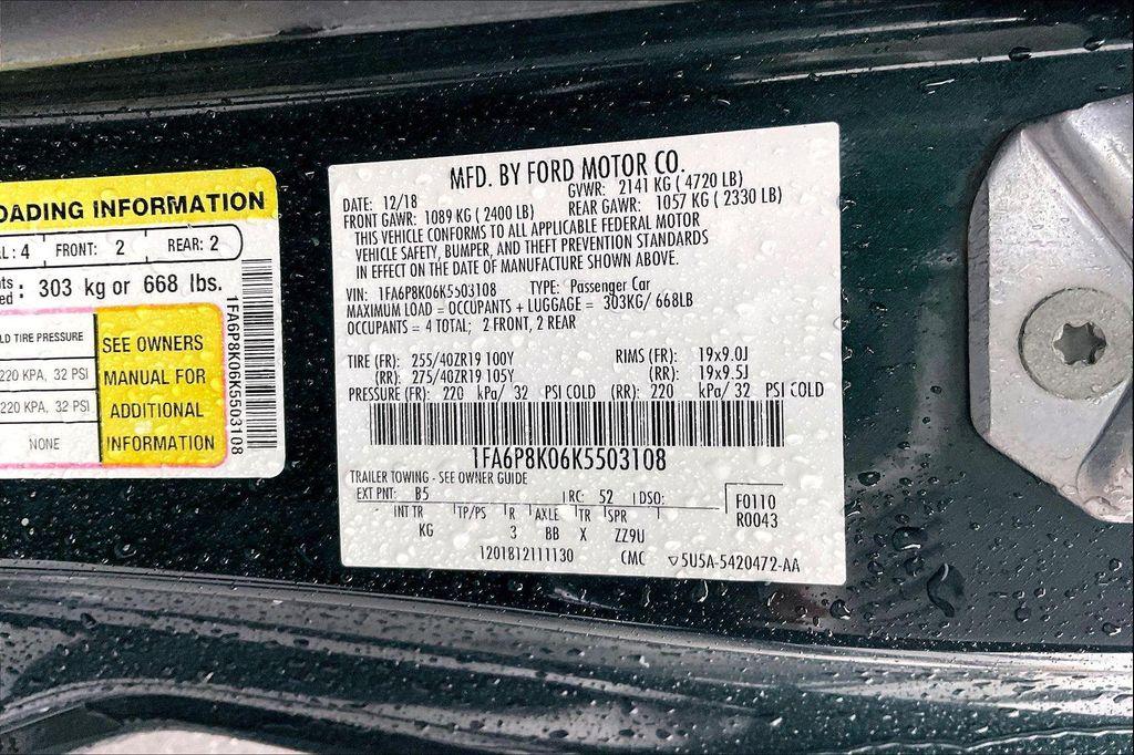 used 2019 Ford Mustang car, priced at $28,950