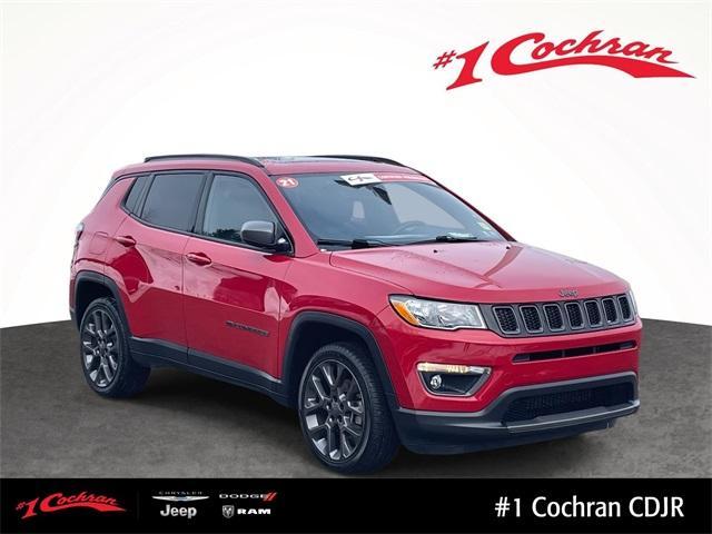 used 2021 Jeep Compass car, priced at $17,498