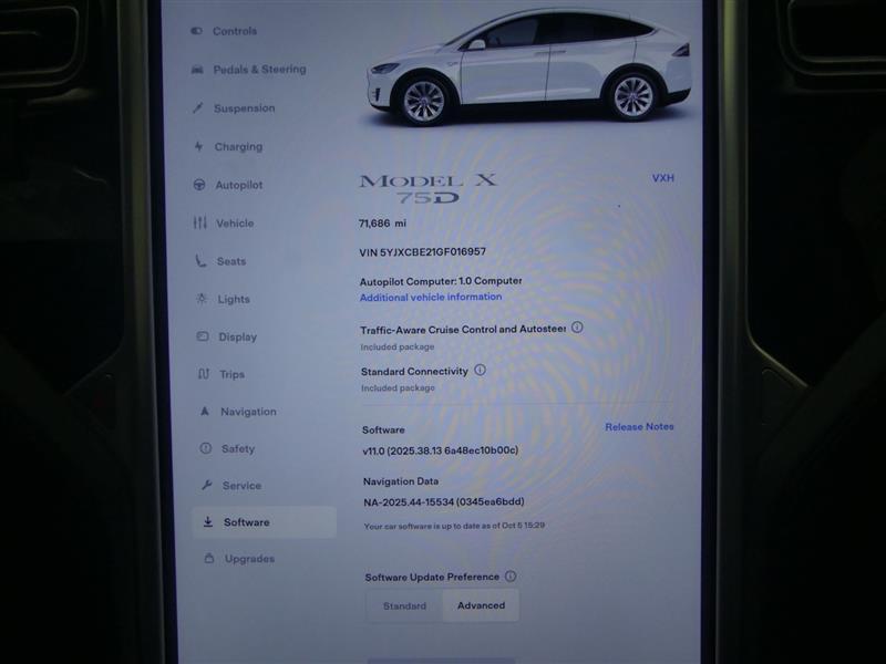 used 2016 Tesla Model X car, priced at $18,900