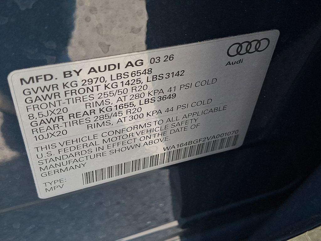 new 2027 Audi Q6 e-tron car, priced at $79,305