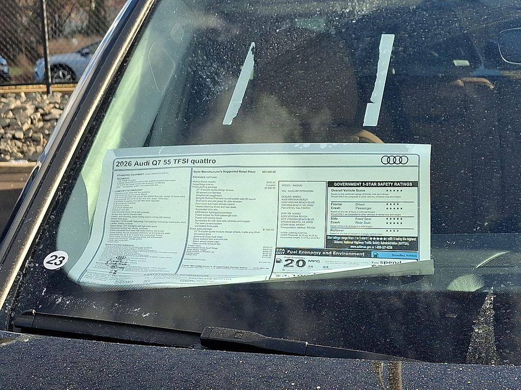 new 2026 Audi Q7 car, priced at $79,005