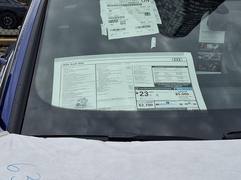 new 2026 Audi SQ5 car, priced at $75,035