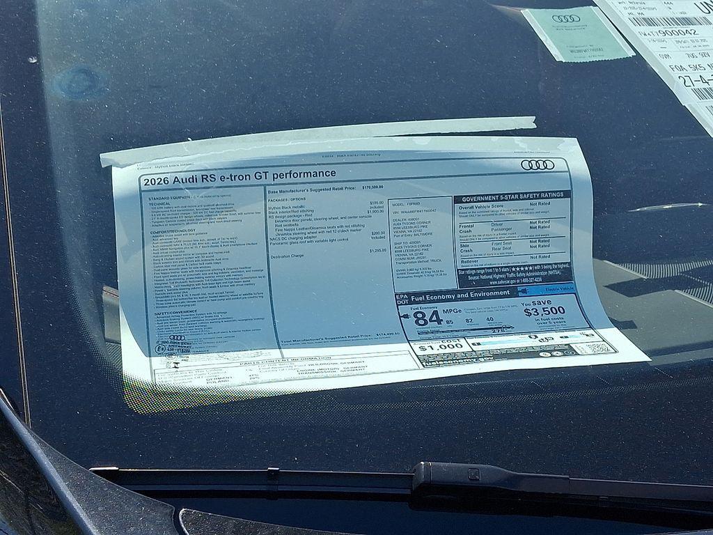 new 2026 Audi RS e-tron GT car, priced at $174,490