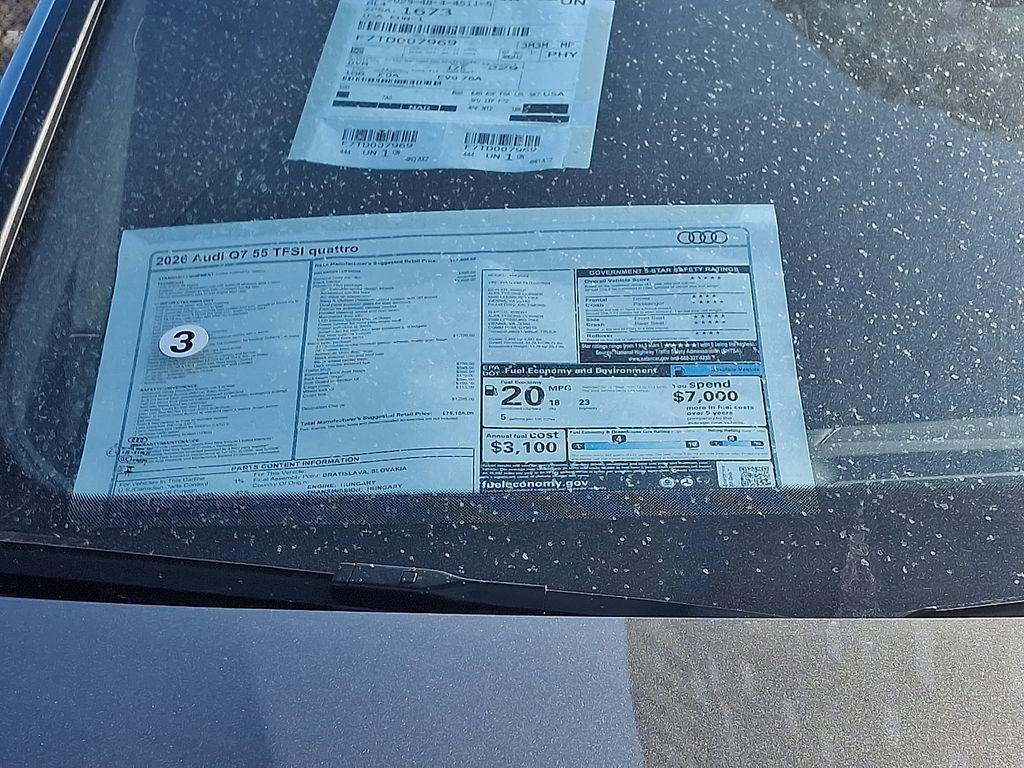 new 2026 Audi Q7 car, priced at $79,155