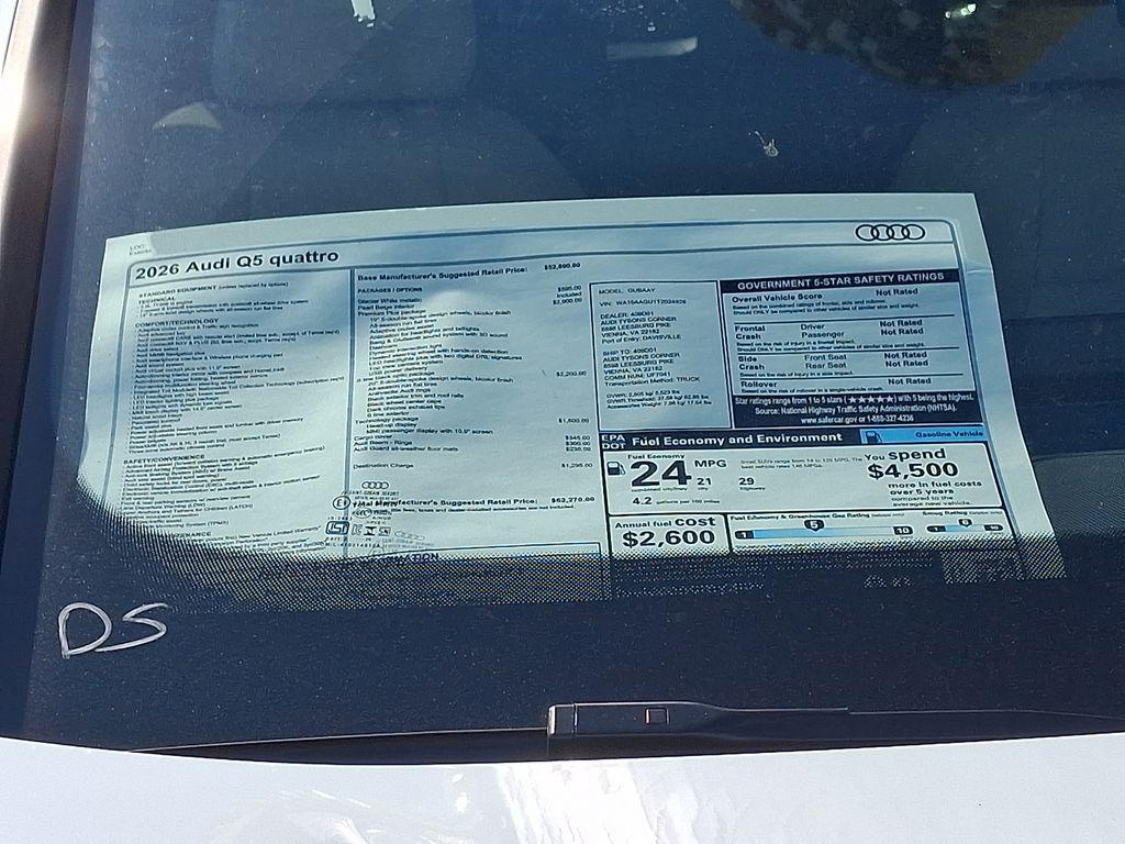 new 2026 Audi Q5 car, priced at $62,270