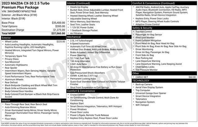 used 2023 Mazda CX-30 car, priced at $25,888