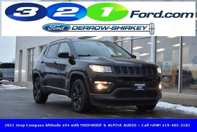 used 2021 Jeep Compass car, priced at $16,261