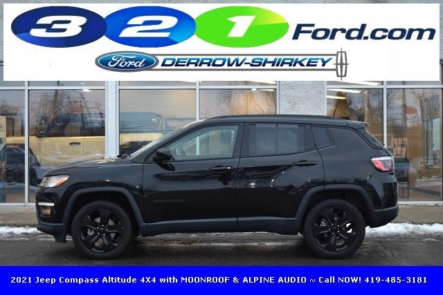 used 2021 Jeep Compass car, priced at $16,261