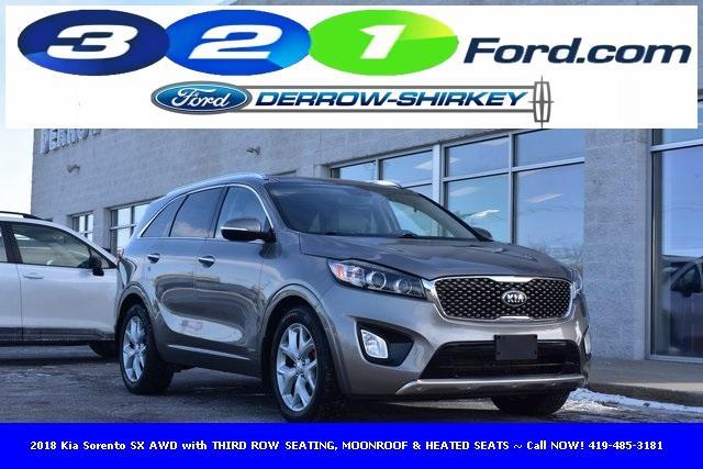 used 2018 Kia Sorento car, priced at $14,500