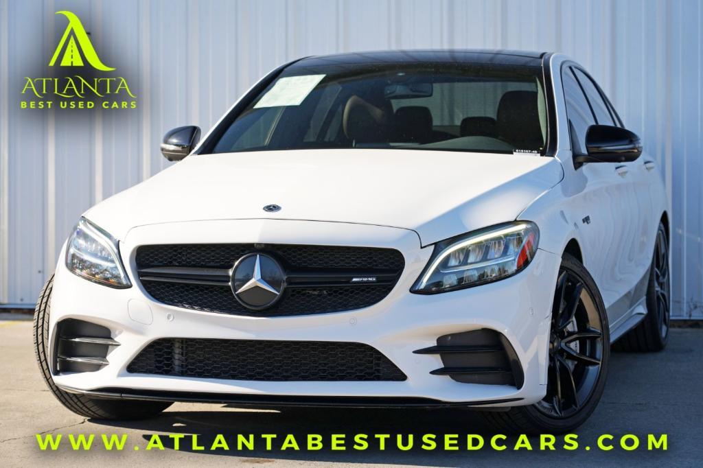 used 2021 Mercedes-Benz AMG C 43 car, priced at $28,500