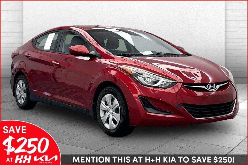 used 2016 Hyundai Elantra car, priced at $5,000