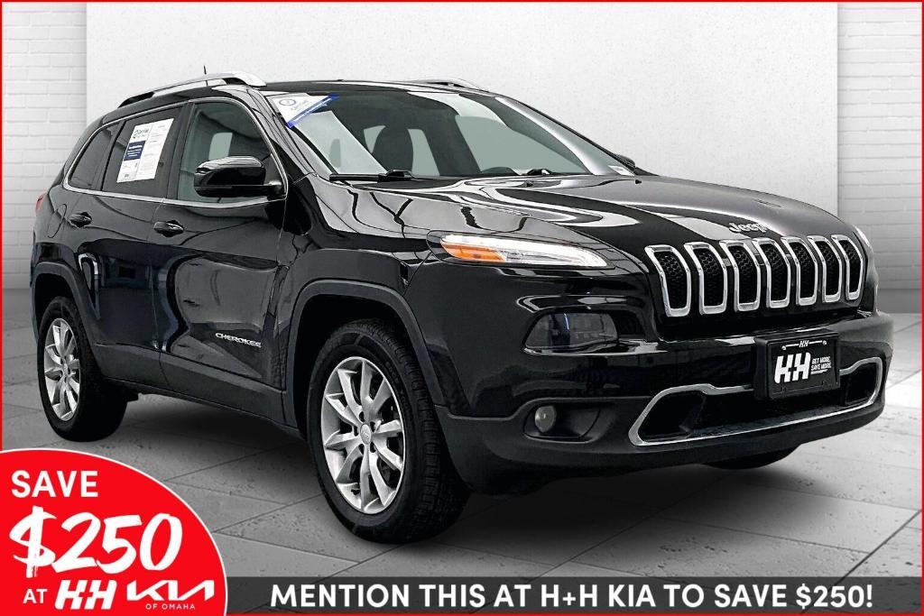 used 2017 Jeep Cherokee car, priced at $14,000