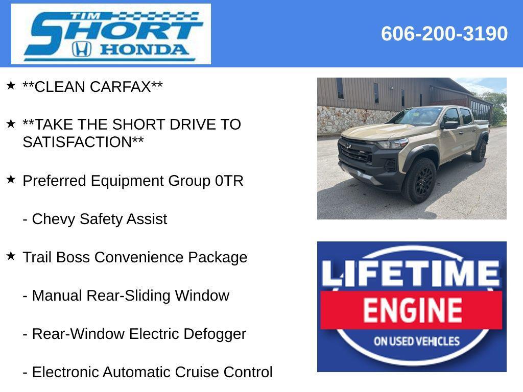 used 2024 Chevrolet Colorado car, priced at $34,518