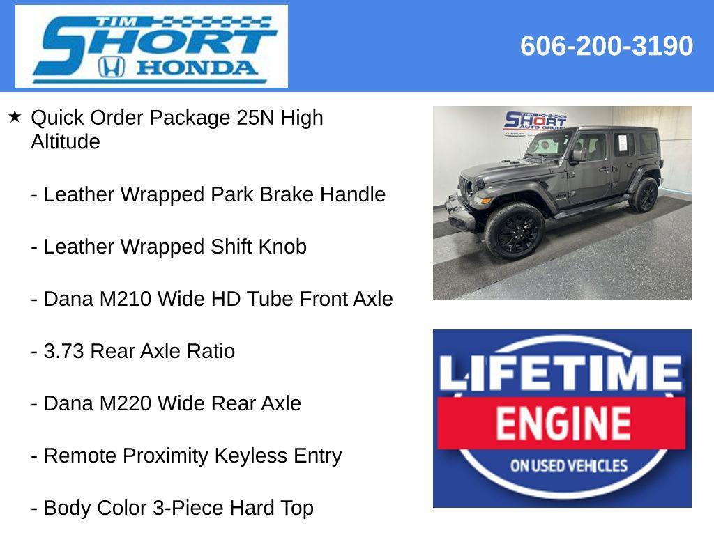used 2021 Jeep Wrangler Unlimited car, priced at $33,030