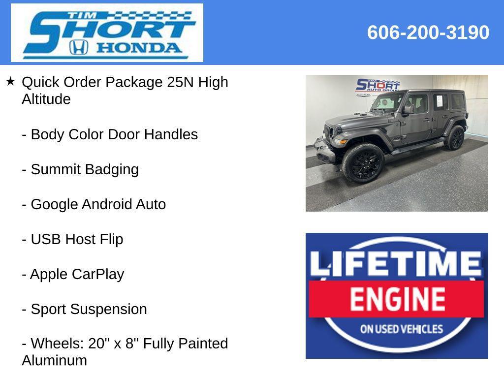 used 2021 Jeep Wrangler Unlimited car, priced at $33,030