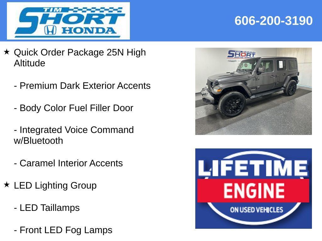 used 2021 Jeep Wrangler Unlimited car, priced at $33,030