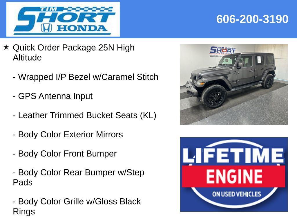 used 2021 Jeep Wrangler Unlimited car, priced at $33,030