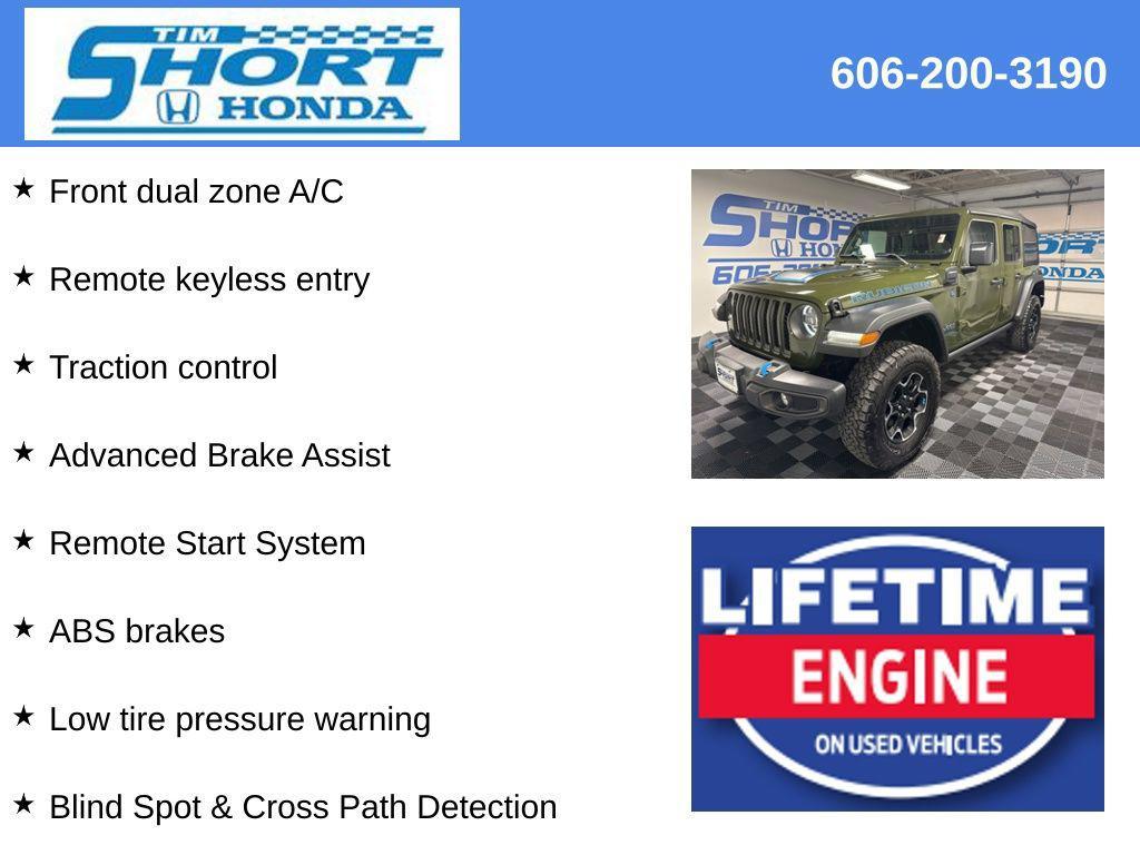 used 2023 Jeep Wrangler 4xe car, priced at $29,800