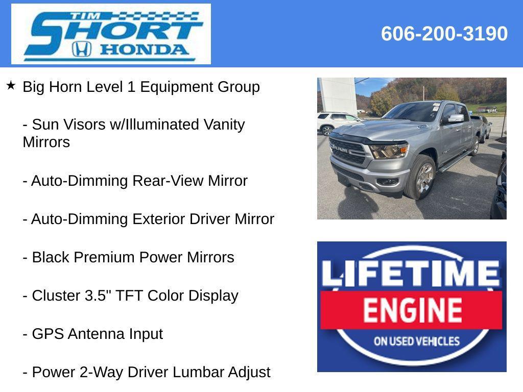 used 2022 Ram 1500 car, priced at $27,539