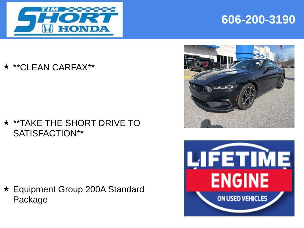 used 2024 Ford Mustang car, priced at $28,665