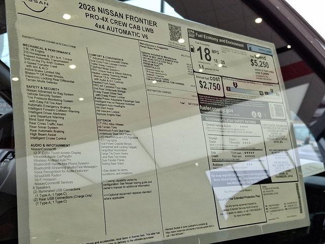 new 2026 Nissan Frontier car, priced at $45,487