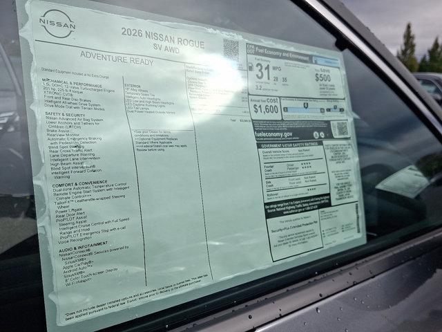 new 2026 Nissan Rogue car, priced at $32,465