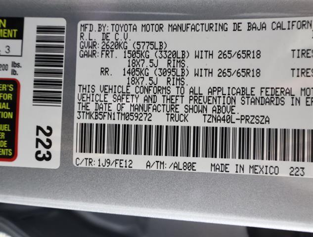 new 2026 Toyota Tacoma car, priced at $45,671