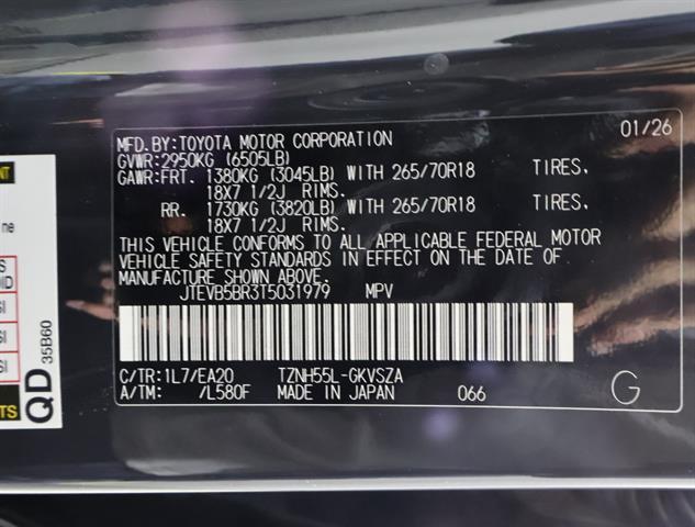 new 2026 Toyota 4Runner car, priced at $63,345