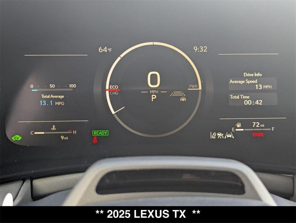 new 2025 Lexus TX 500h car, priced at $76,233