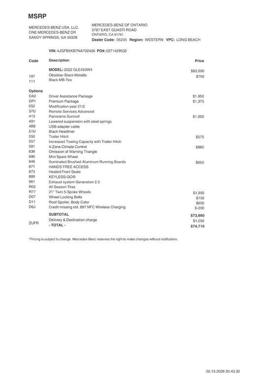 used 2022 Mercedes-Benz GLE 450 car, priced at $35,480