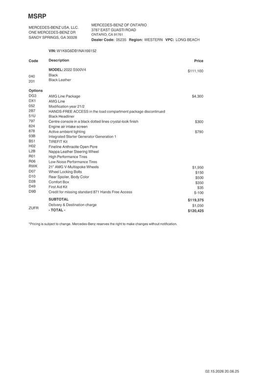 used 2022 Mercedes-Benz S-Class car, priced at $58,984