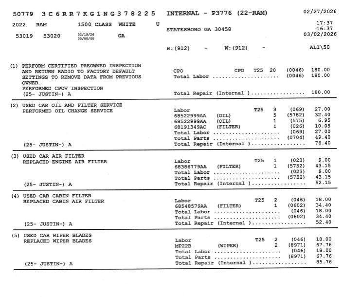 used 2022 Ram 1500 Classic car, priced at $25,396