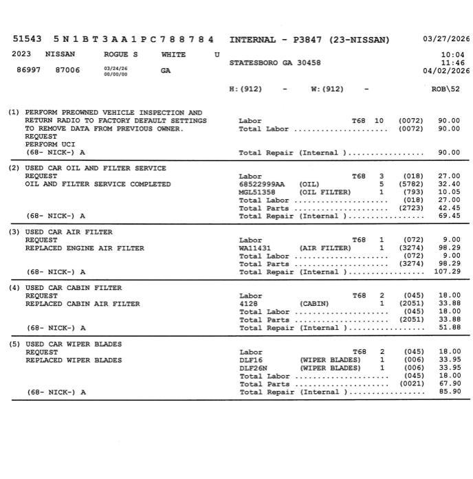 used 2023 Nissan Rogue car, priced at $17,686