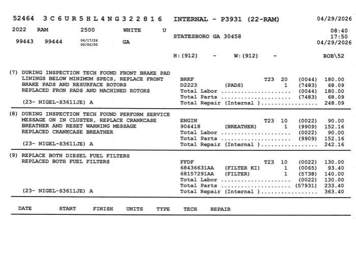 used 2022 Ram 2500 car, priced at $33,744