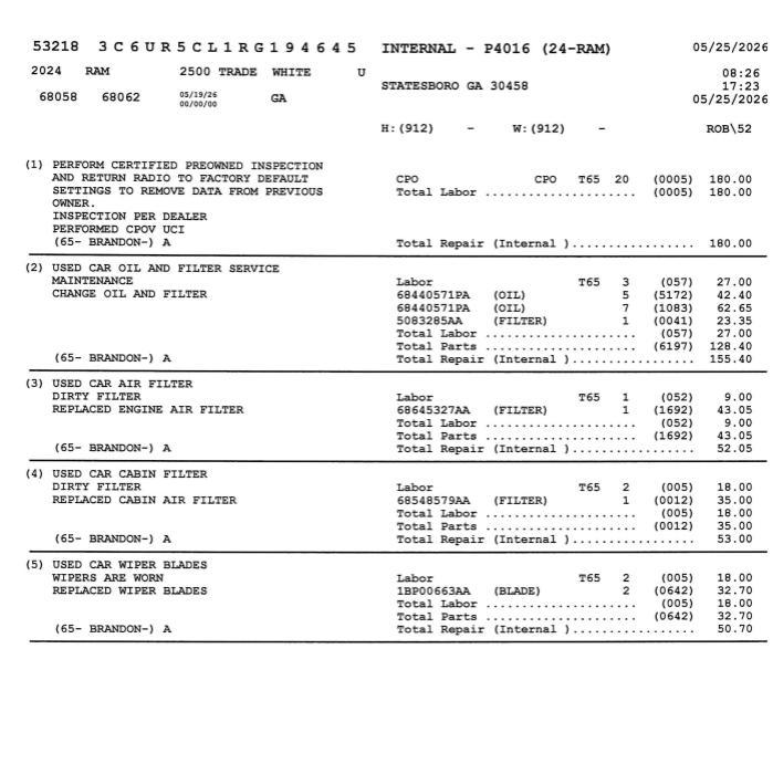 used 2024 Ram 2500 car, priced at $43,278
