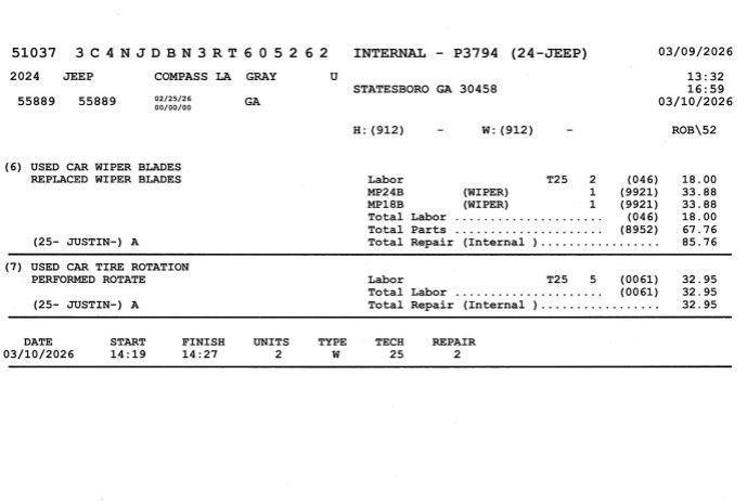 used 2024 Jeep Compass car, priced at $20,000