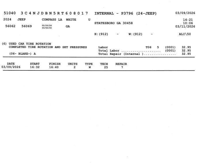 used 2024 Jeep Compass car, priced at $20,396
