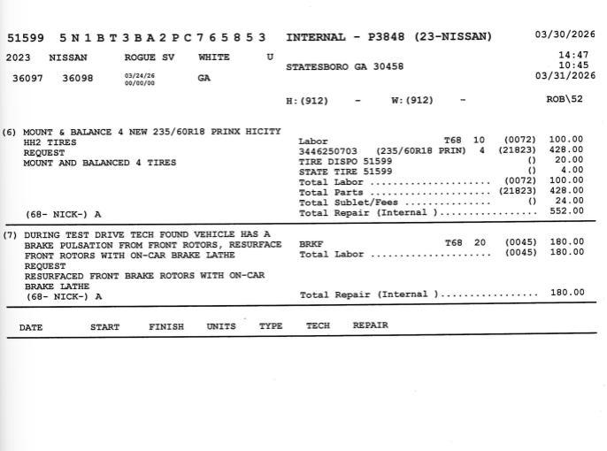 used 2023 Nissan Rogue car, priced at $23,397