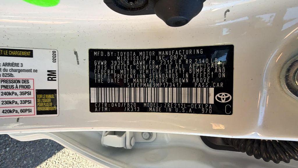 2021 Super White Toyota Corolla